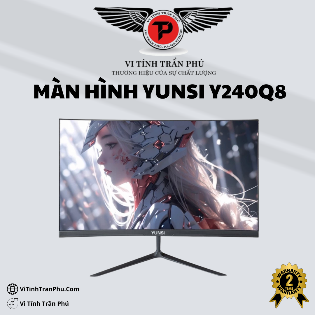 Màn Hình Gaming Yunsi Y240Q8 Cong (23.8